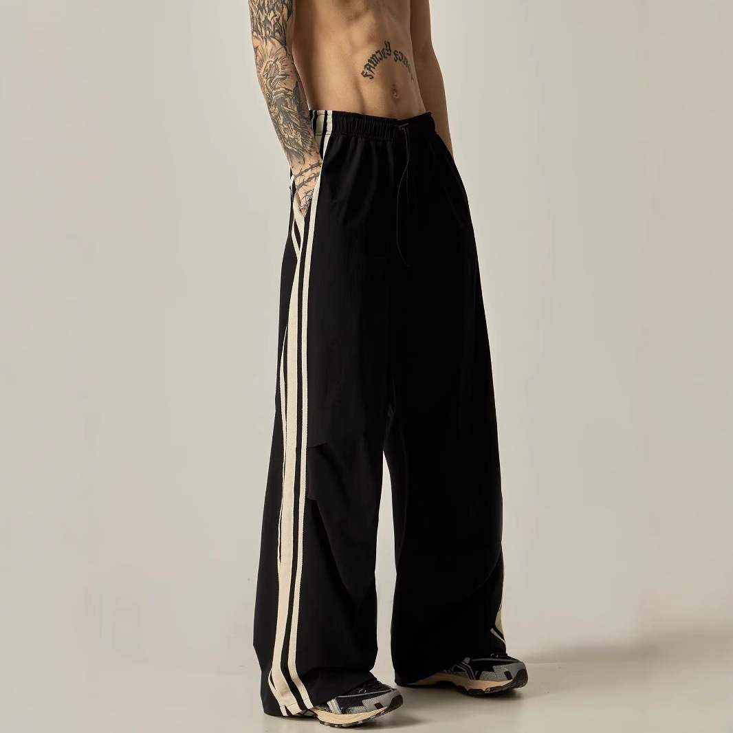 Summer New Wide Leg Climbing Pants Men