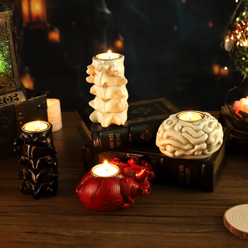 Halloween Heart Candlestick – Spooky Horror Decoration Prop | Free & Fast Shipping USA (5–10 Days)