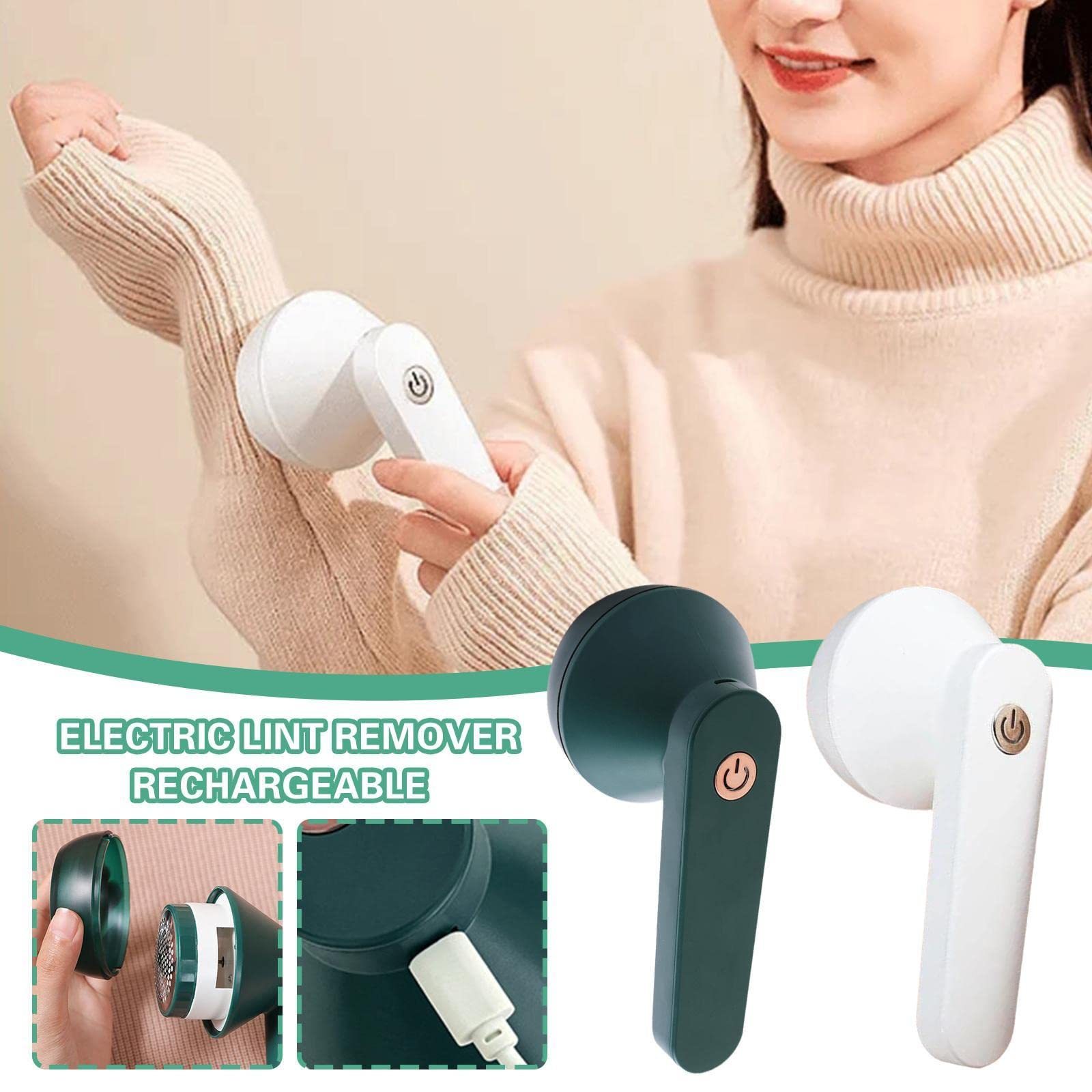 Portable USB Lint Remover – Rechargeable Fabric Defuzzer for Clothing | Free & Fast Shipping USA (3–7 Days)